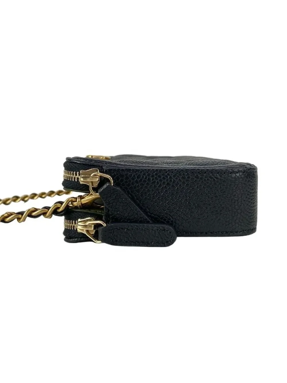 Chanel Wallet Boy Quilted Black Chain Matte Togo Shoulder Bag